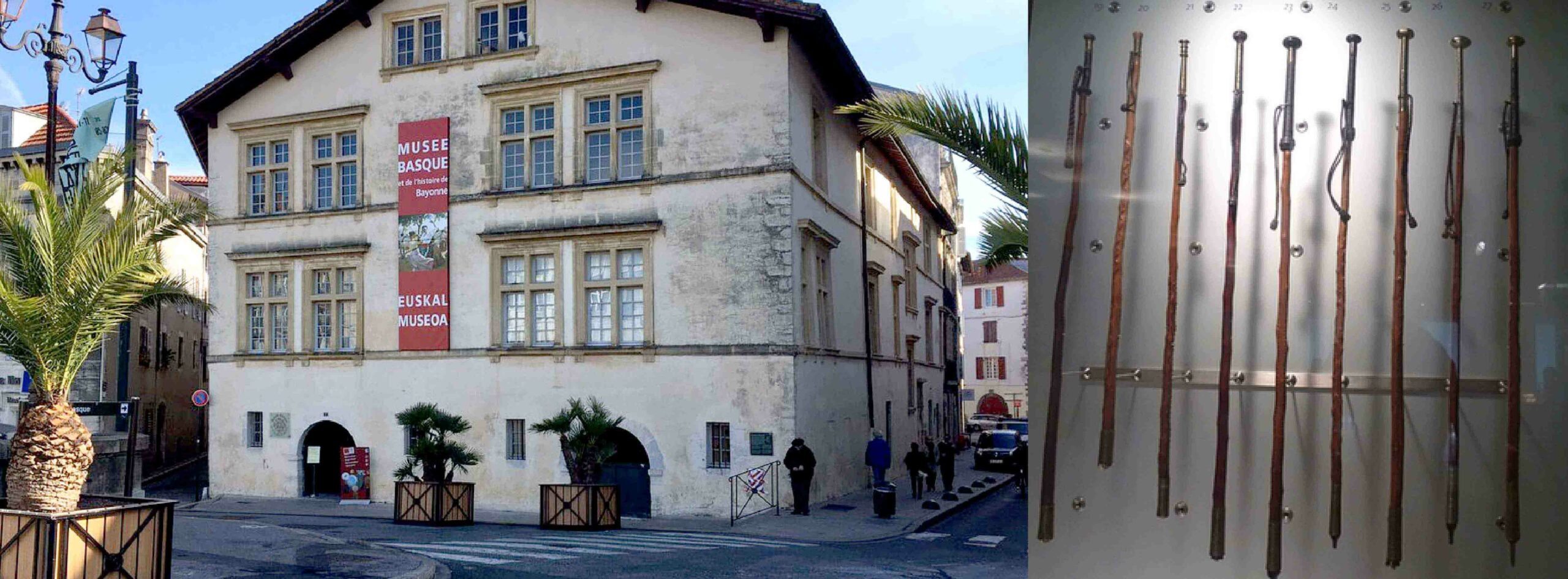 Les makhila Ainciart Bergara au Musée Basque de Bayonne